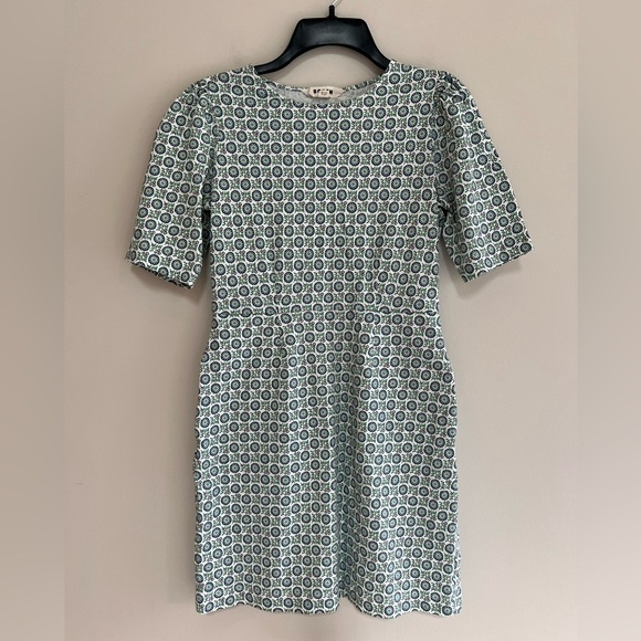 BODEN Women’s Navy Blue and Green Floral Printed Zoe Cotton Mini Dress, 4P - Picture 2 of 9